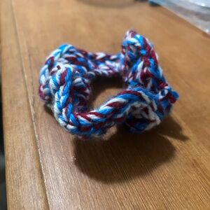Multicolor Crocheted Hair Scrunchie